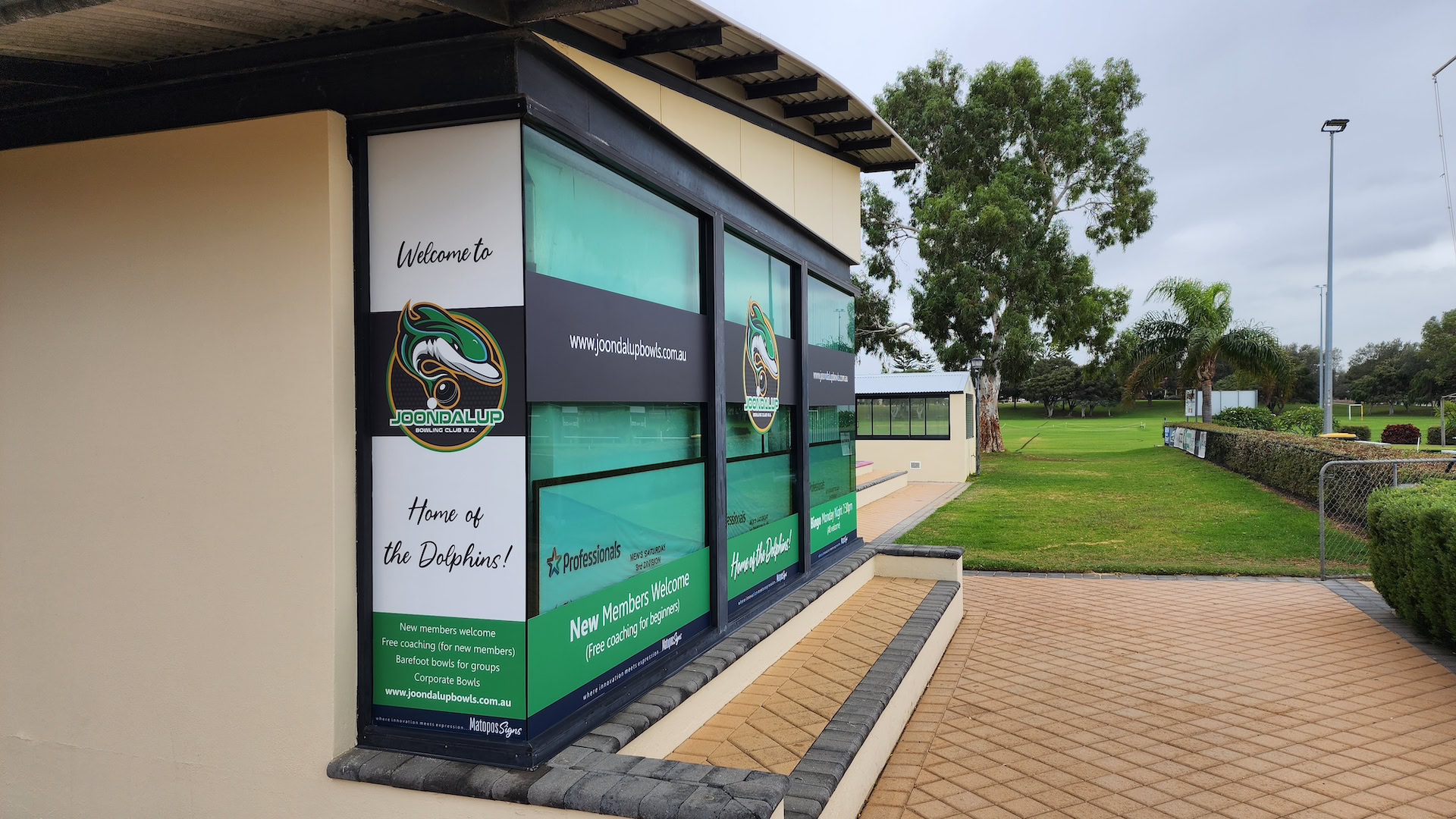 Joondalup Bowls Club Window Signage