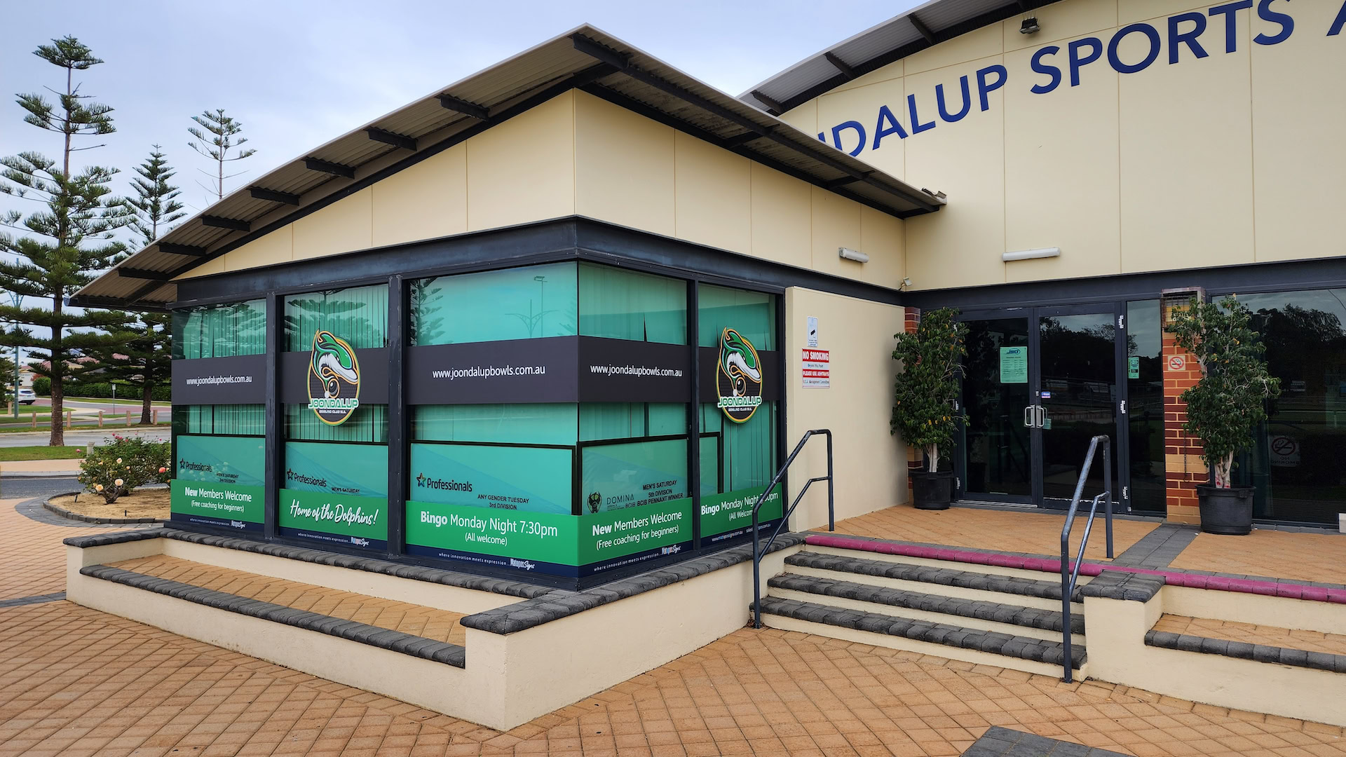 Joondalup Bowls Club Window Signage