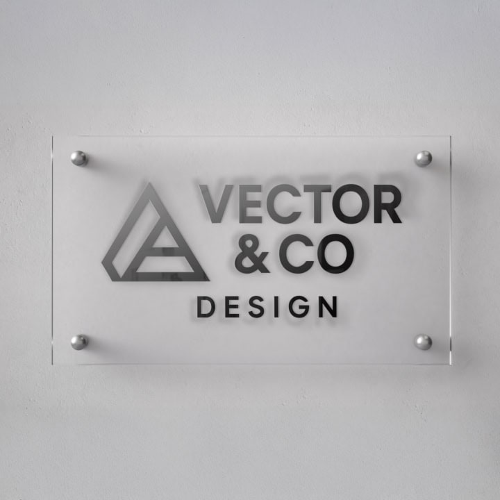 Acrylic reception signs